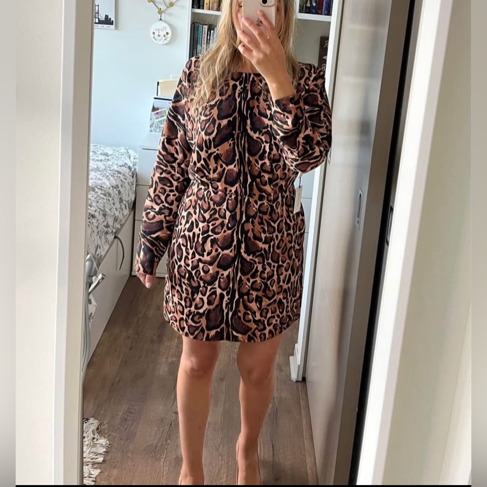 Aritzia Babaton Animal Print Samson new gift Formal Wedding Guest Party Size 8